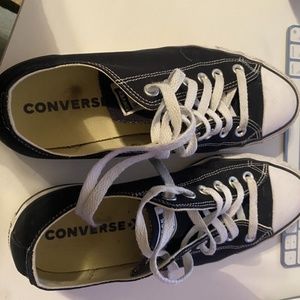Black Converse All Star Chuck Taylors, size 10